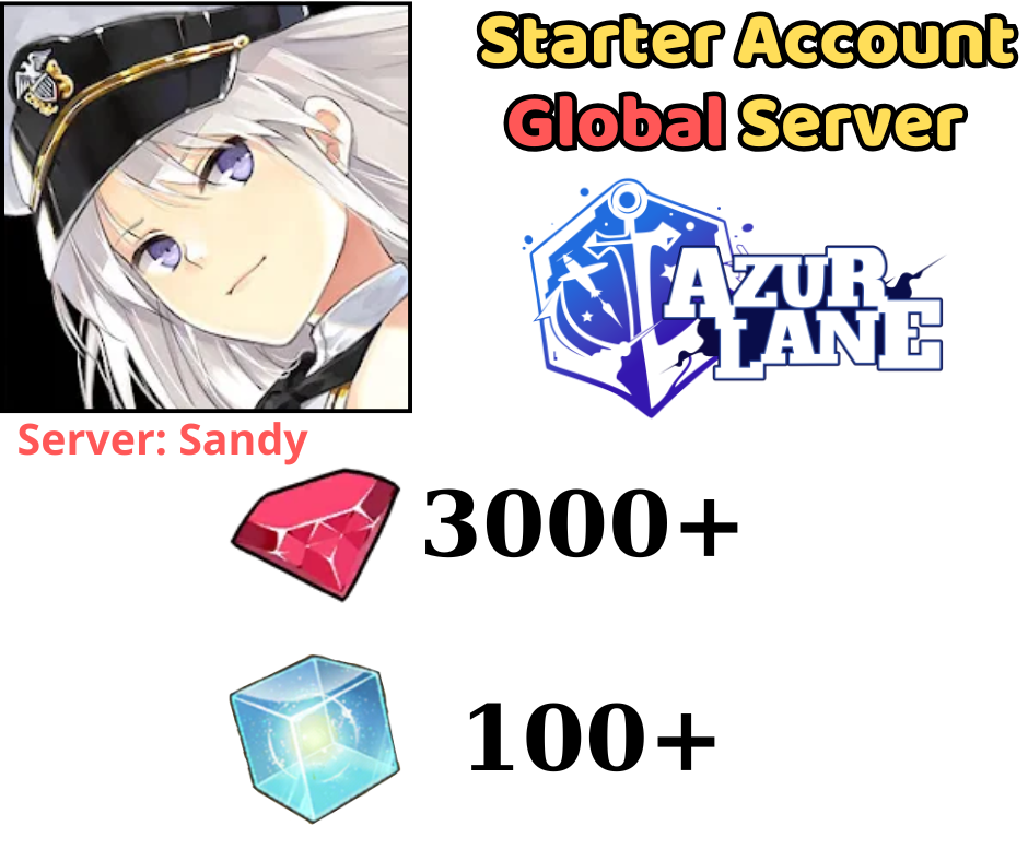 [GLOBAL] Azur Lane Starter Account 3k Gem